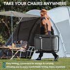 Zero Gravity Set of 2 Folding Lounge Chairs with Cup Holder Trays, Adjustable Pillow, Camping and Poolside Accessory, Outdoor Design